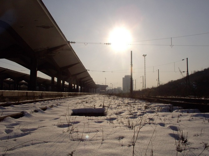 Bahnhof in Sarajewo, Bosnien