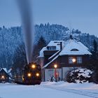 Bahnhof Jonsdorf am Abend