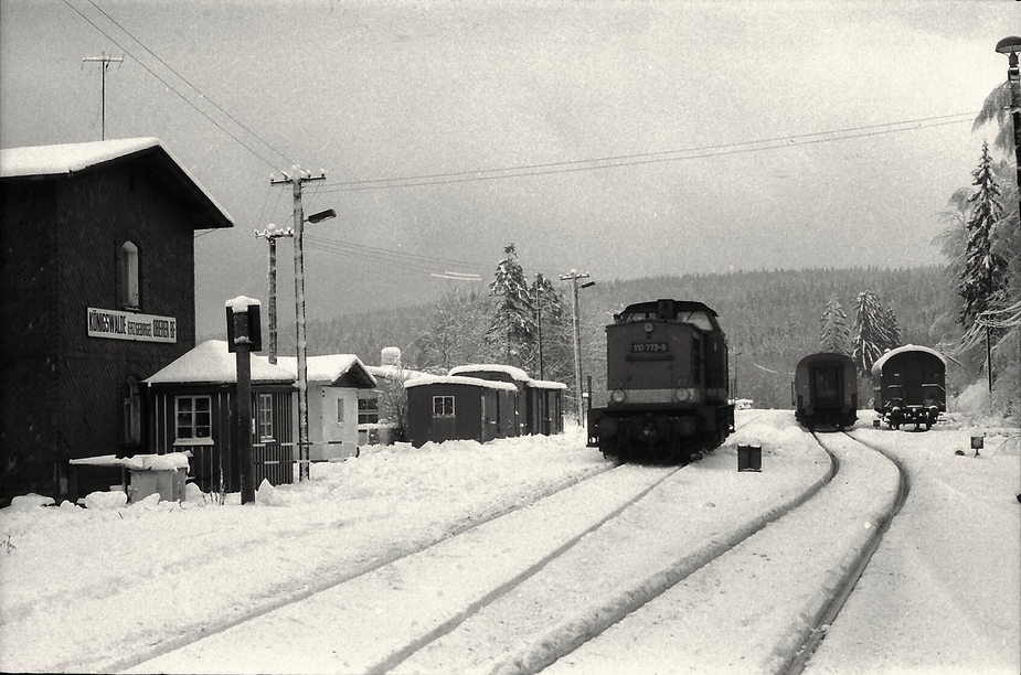 Bahnhof Königswalde Erzgebirge oberer Bahnhof