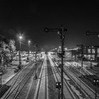 Bahnhof Lingen bei Nacht