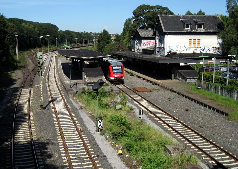 Bahnhof Menden von oben