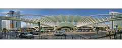 Bahnhof Oriente Panorama aus 3 x 18mm Fotos