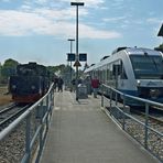Bahnhof Putbus auf der Insel Rügen.