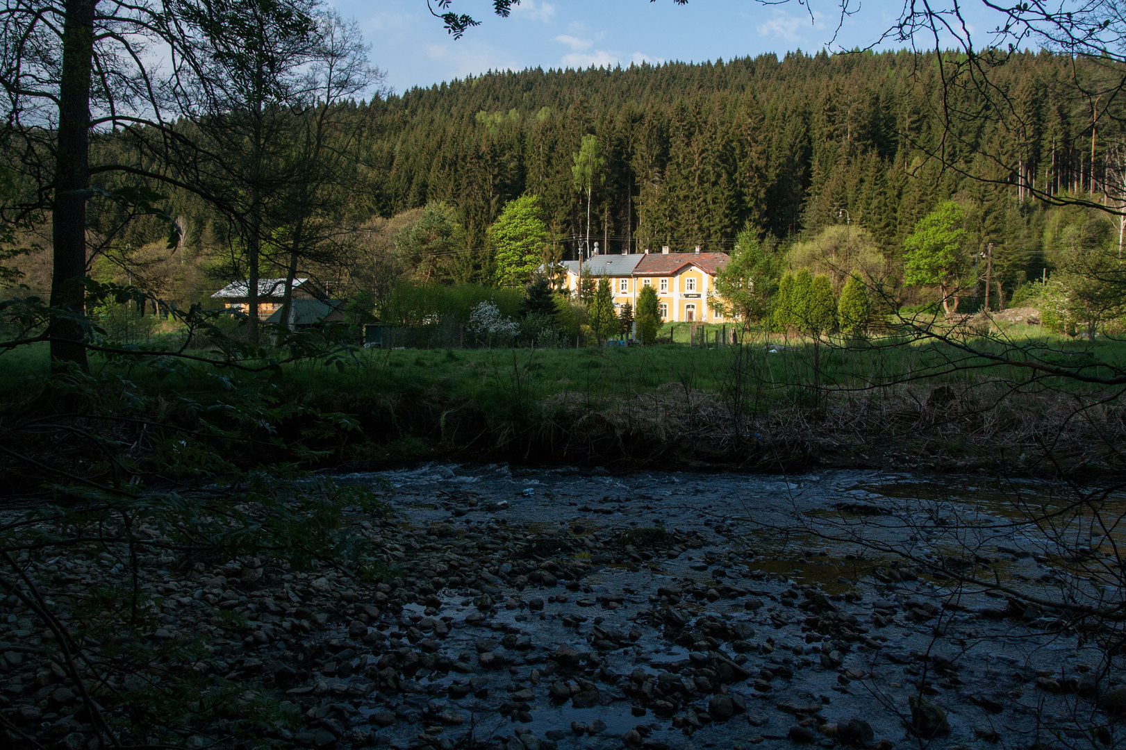 Bahnhof Rotava im Tal der Svatava .