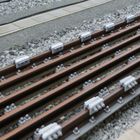 Bahnhof schienen in Strahlsund 