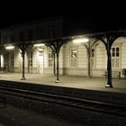 Bahnhof Schladen am Abend