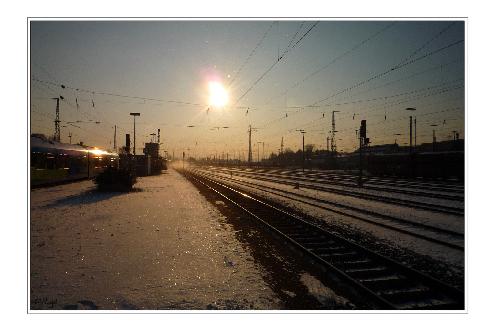 Bahnhof Schwerte bei -15°C 2009