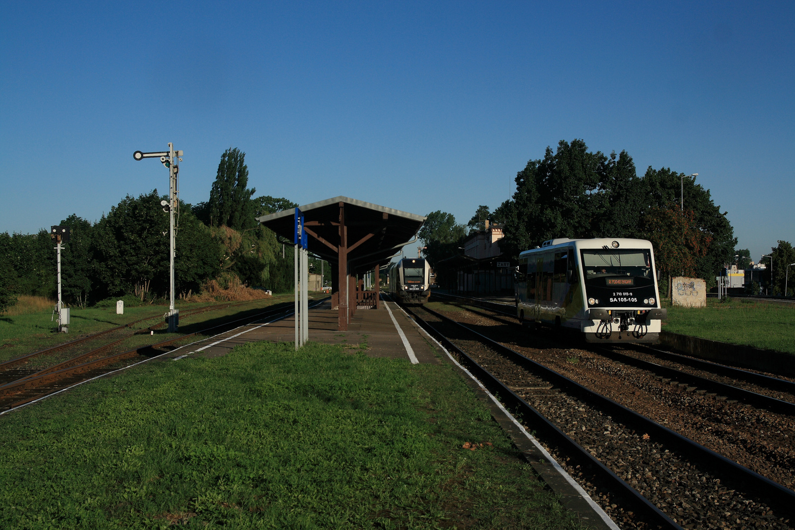 Bahnhof Sorau - Personenbahnhof .