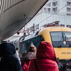 Bahnhof Spittelau bei klirrender Kälte