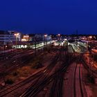 Bahnhof Ulm bei Nacht