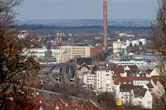 Bahnhof und Stadtwerke ...