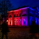 Bahnhof Vegesack illuminiert