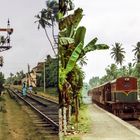 Bahnhof von Hikkaduwa auf Sri Lanka