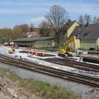 Bahnhof Warstein - Der Neuaufbau beginnt