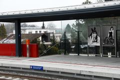 Bahnhof Werbung