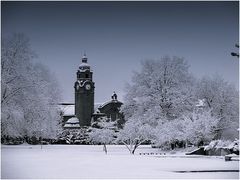 Bahnhof Wiesbaden im Winter