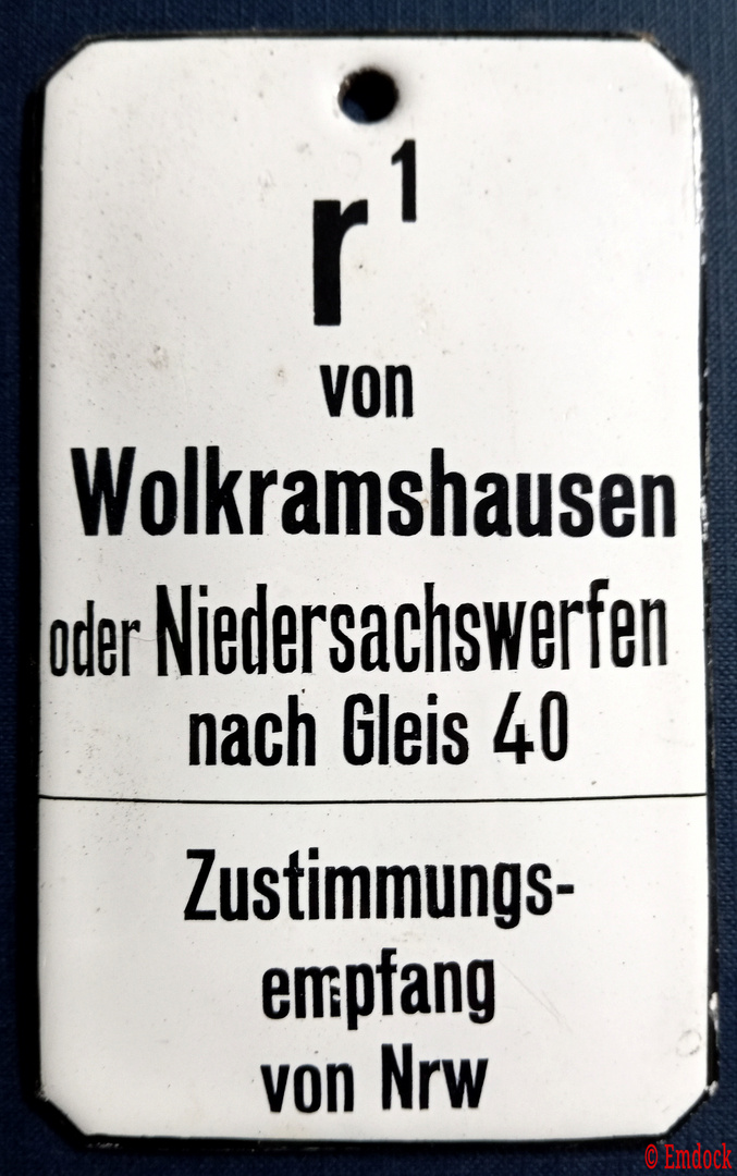 Bahnhofblockschild 