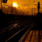 Bahnhofs-Abendsonne