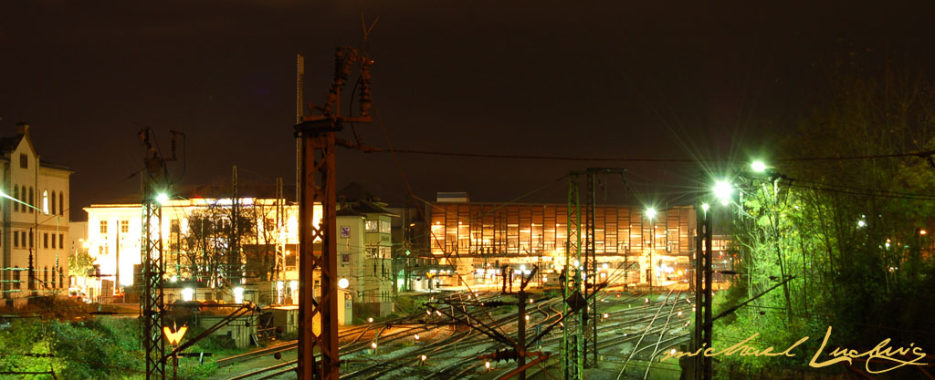 Bahnhofseinfahrt in Chemnitz