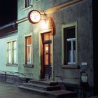 Bahnhofsgebäude Radeburg am 2Jan.1990