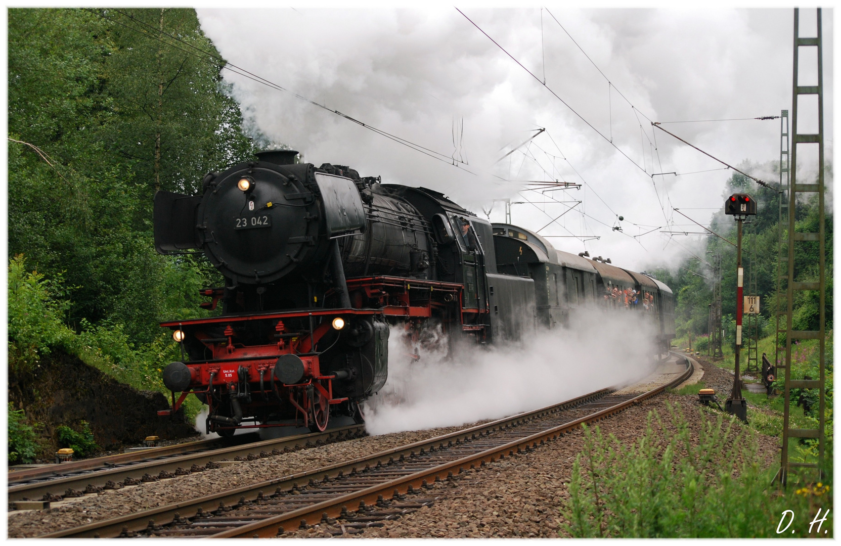 Bahnhofsrundfahrt mit 23 042