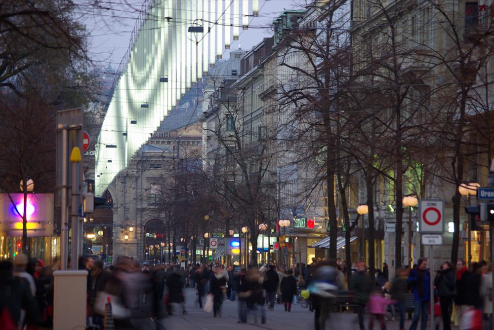 Bahnhofstrasse: Coole Weihnachtsbeleuchtung