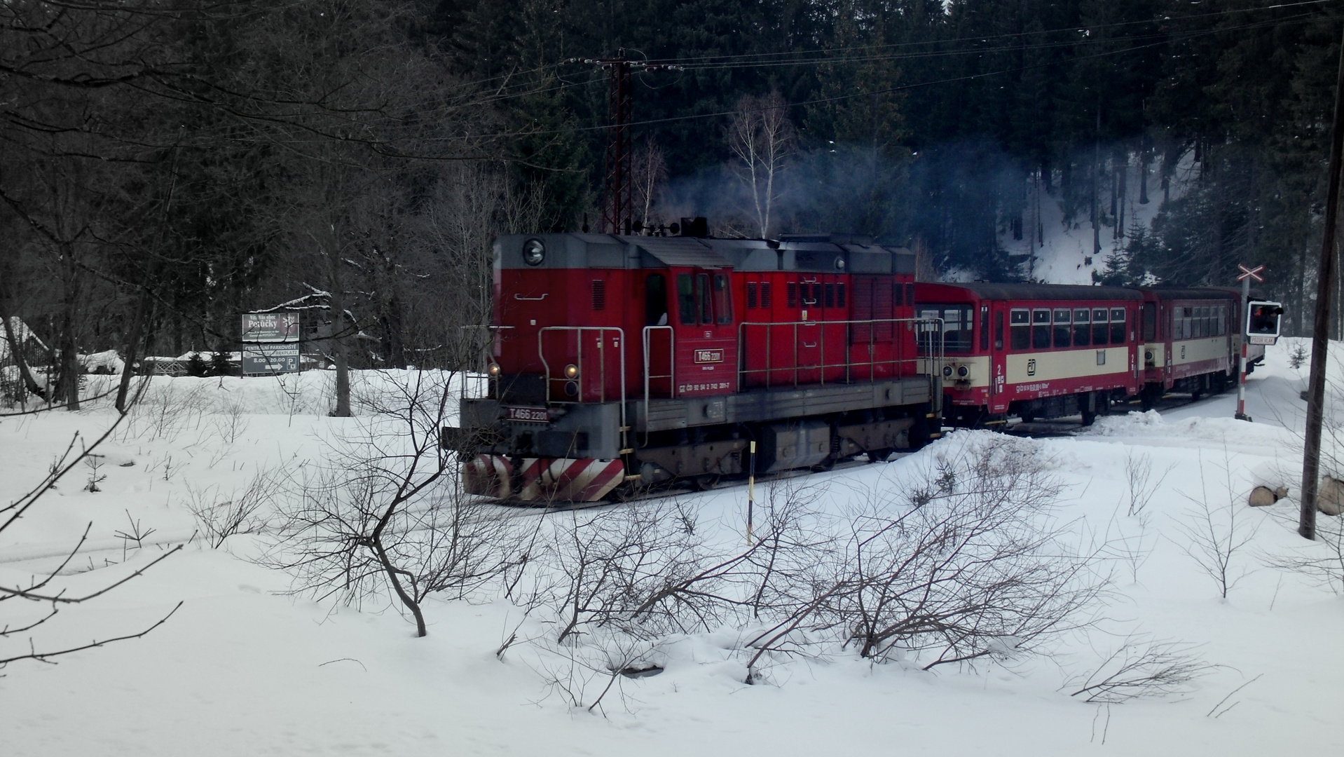 Bahnlinie hinter Potucky/CZ