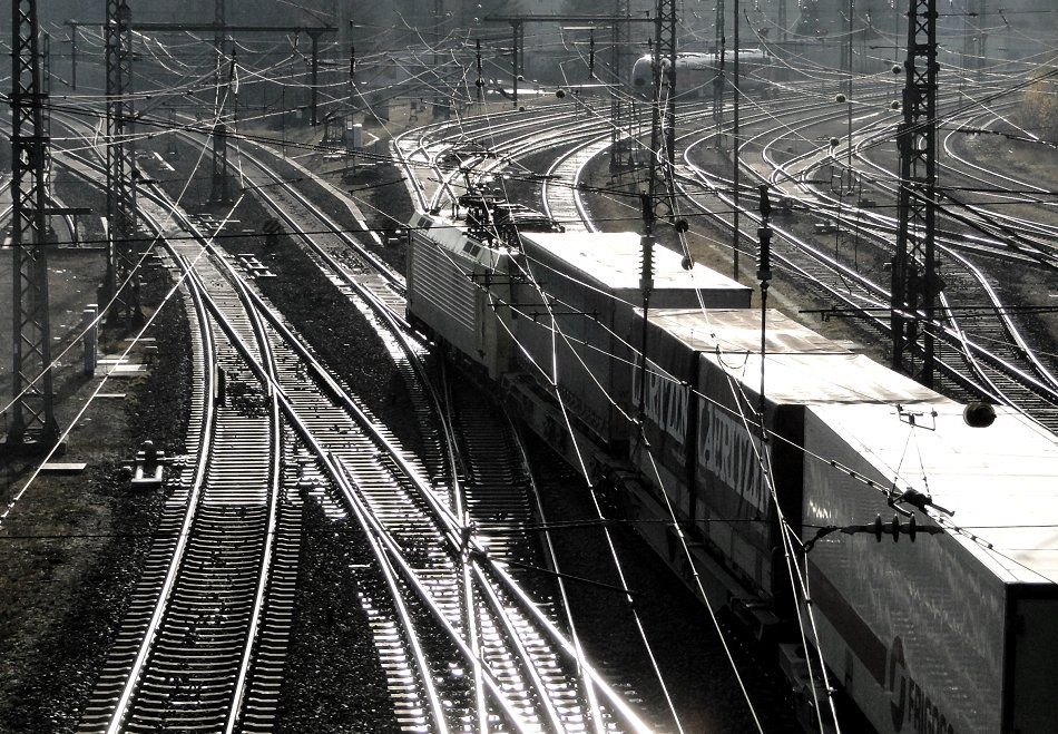 Bahnraum Augsburg - Gleis(e) . Glint (belegt)