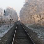 Bahnschienen in Elisabethfehn-Dreibrücken