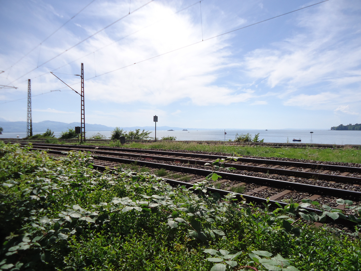 Bahnschienen nach Lindau Insel