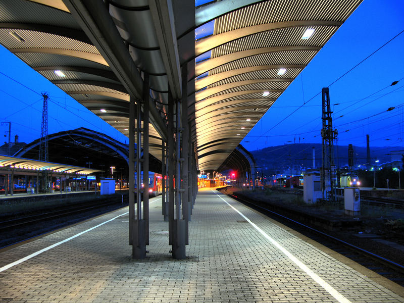 Bahnstation Hagen/NRW Gleis 10 HDR