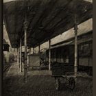 Bahnsteig auf einem alten Bahnhof