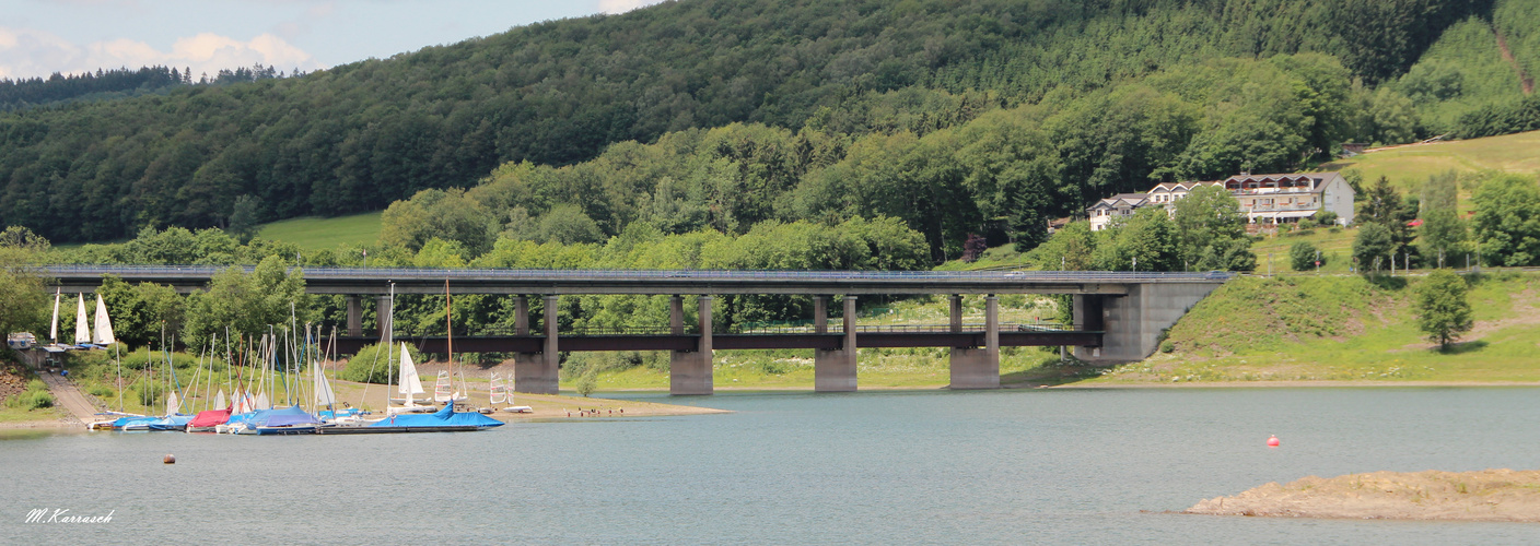 Bahn/Straßenbrücke über dem Biggeseee