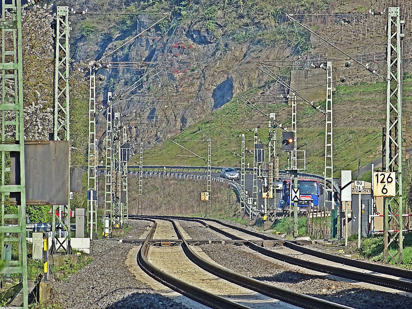 Bahnstrecke Rechte Rheinseite bei Hammerstein