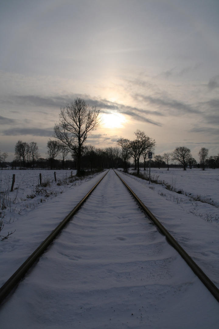 Bahnstrecke zum Industriegebiet Aurich-Nord