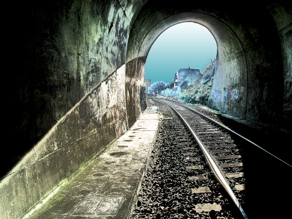 Bahntunnel Büdesheim Winter