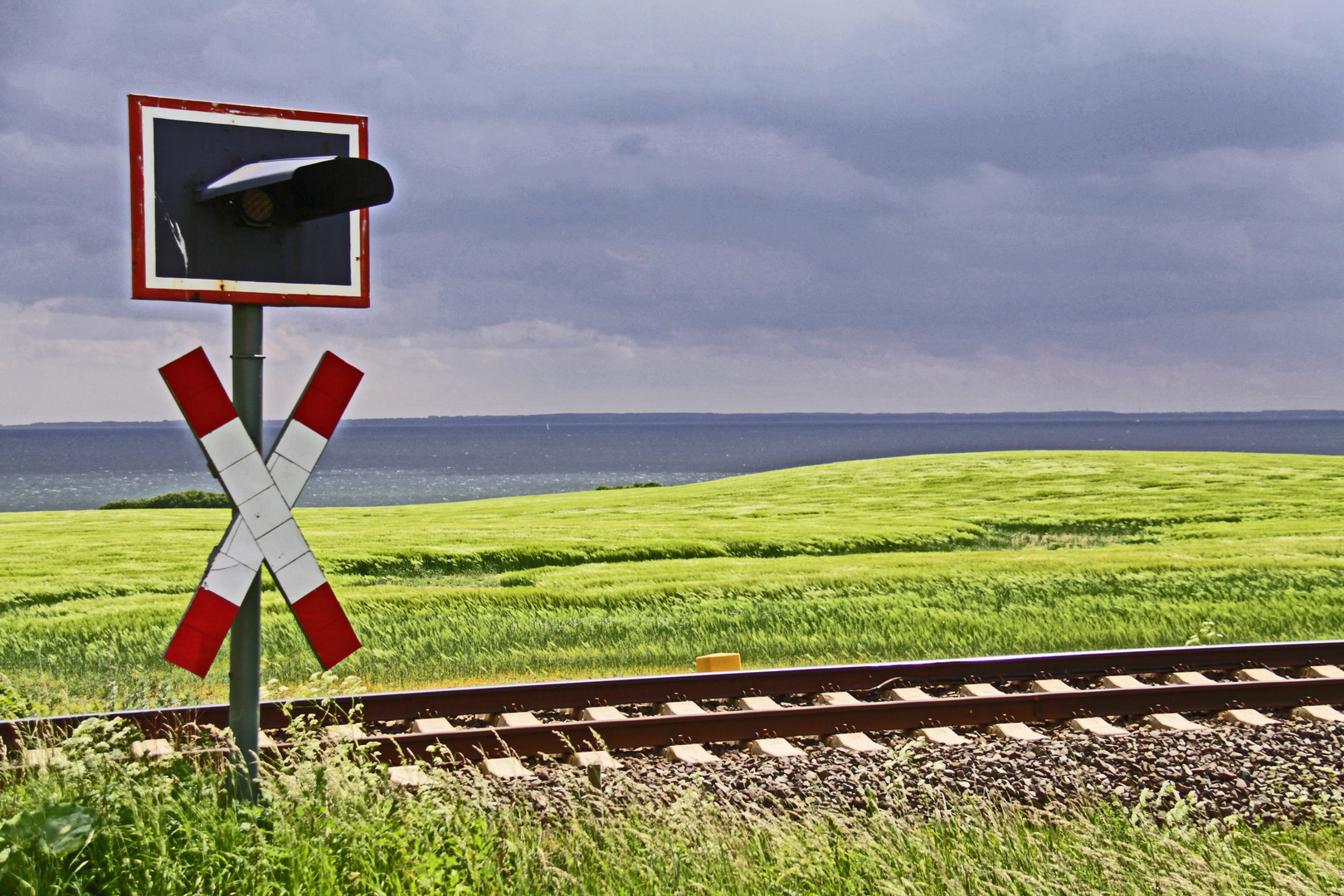 Bahnübergang am Gerstefeld