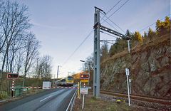 Bahnübergang bei Enscherange