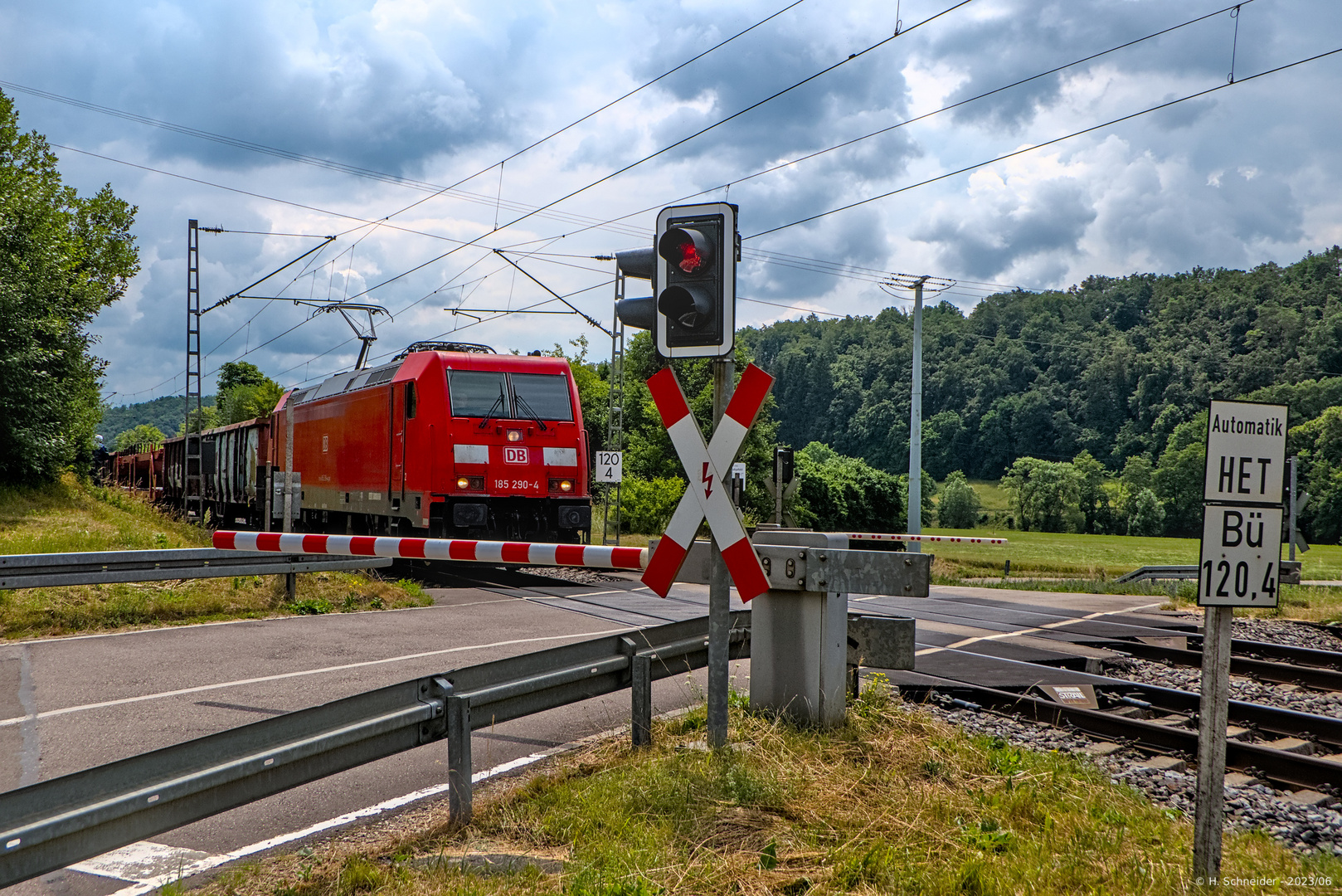 Bahnübergang bei Hagenacker