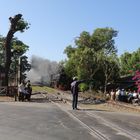 Bahnübergang in Myanmar