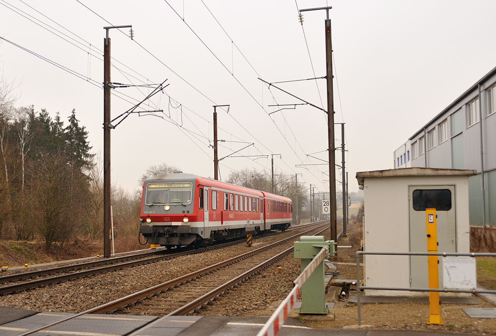 Bahnübergang in Wecker