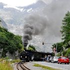 Bahnübergang Rotten in Gletsch