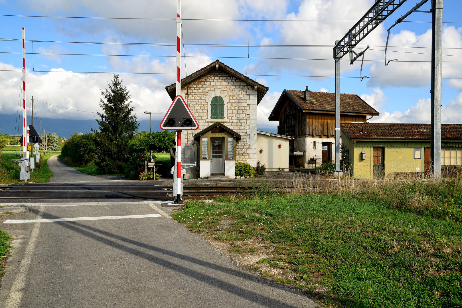 Bahnübergang zwischen Satigny und Genf