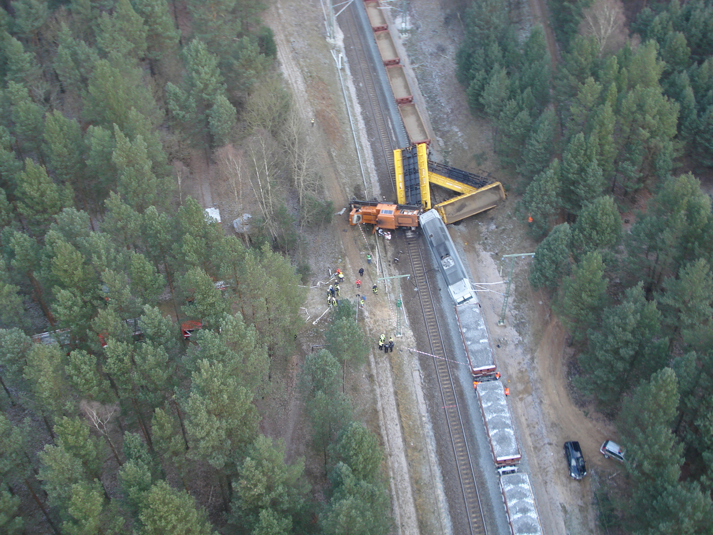 Bahnunfall bei Neustrelitz 28. November 2010