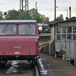 Bahnwelt 2015: Draisine auf Drehscheibe