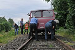 Bahnwelt 2015: Draisinen – Drehen per Hand