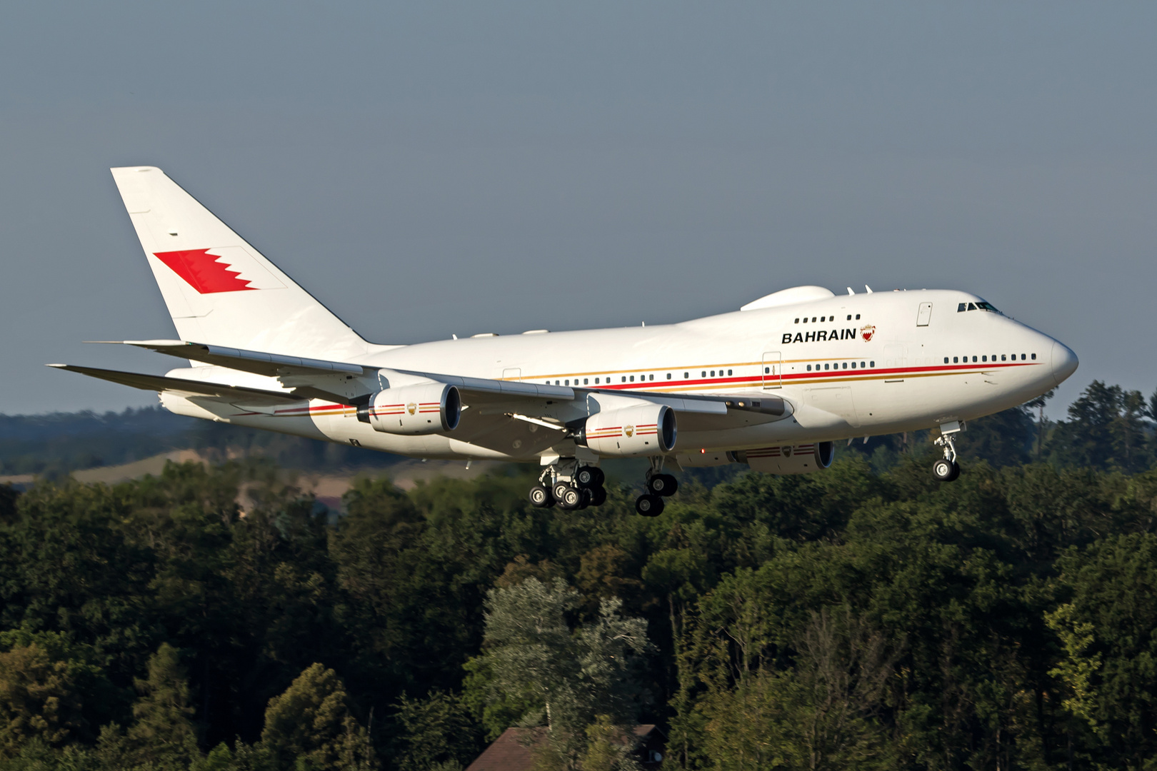 Bahrain Royal Flight, Boeing 747SP, A9C-HAK, 7. August 2015