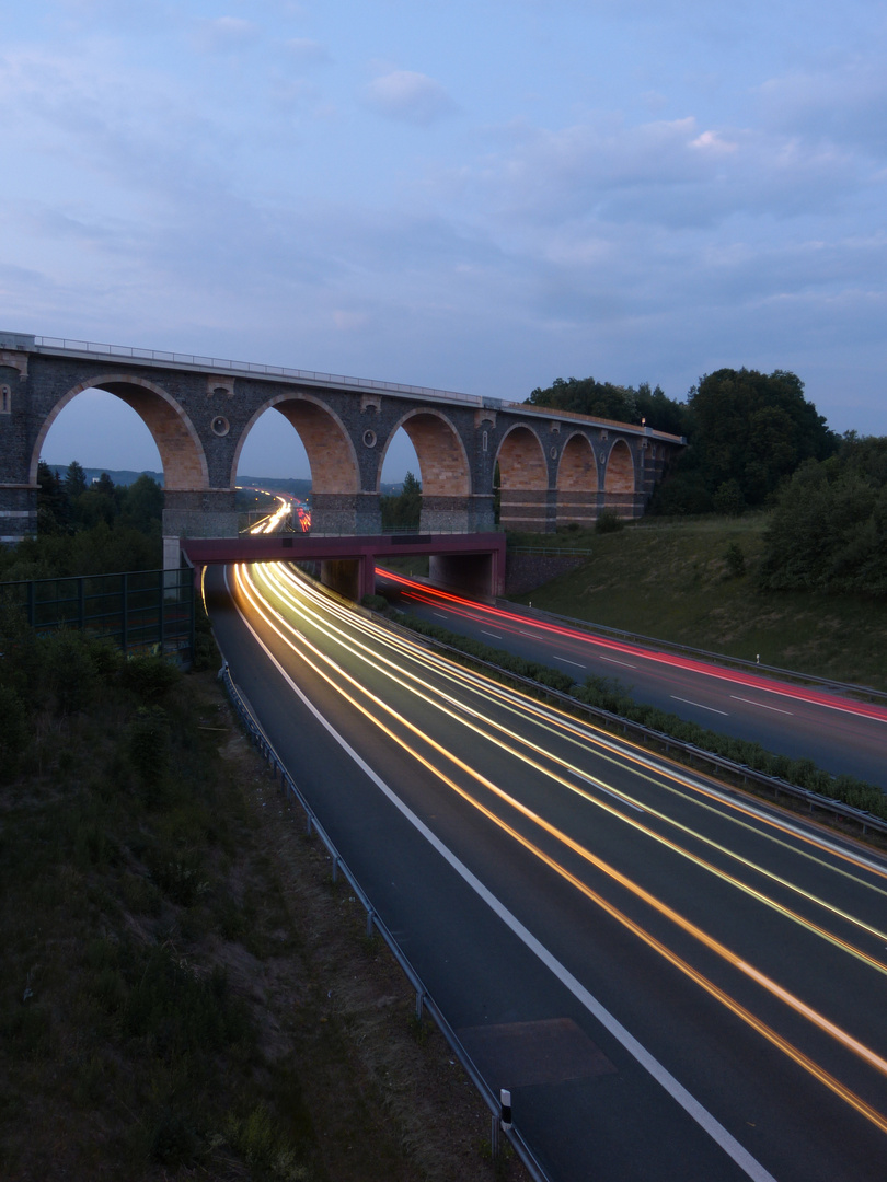 Bahrebachmühlenviadukt - A4 Blickrichtung Dresden