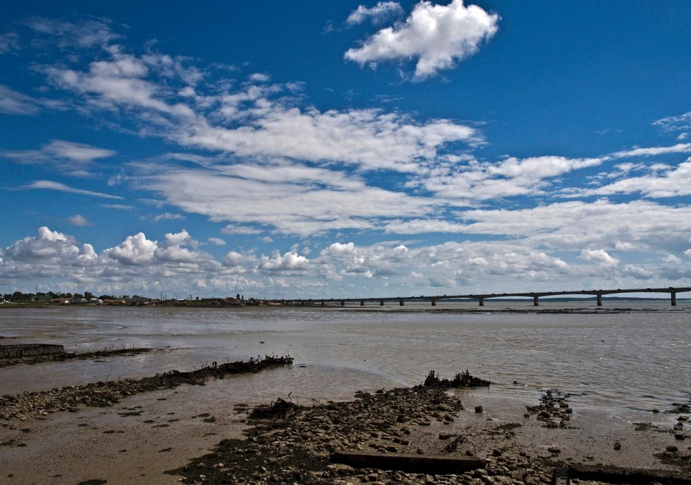 Baie de la Grognasse et côté sud-est du Pont d’Oléron à Bourcefranc-le Chapus 