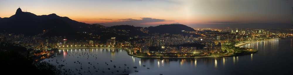 Baie de rio de nuit